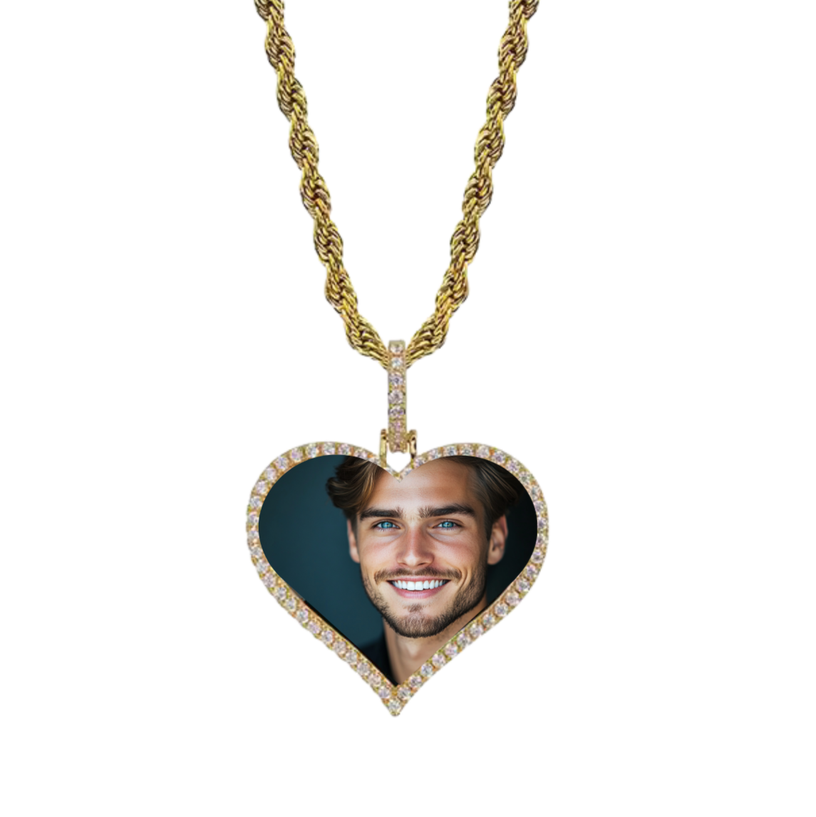 Custom Heart Photo Pendant