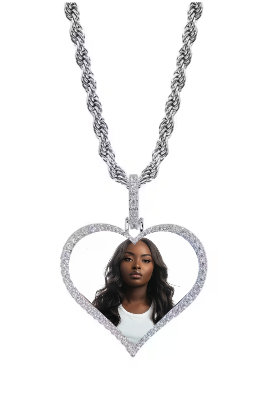 Custom Heart Photo Pendant
