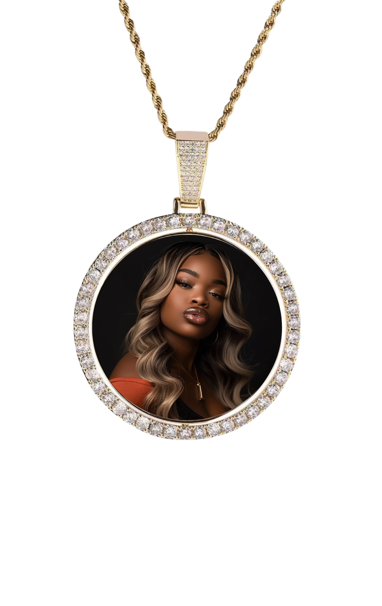 3D SPINNING 2-FACED CUSTOM PICTURE PENDANT