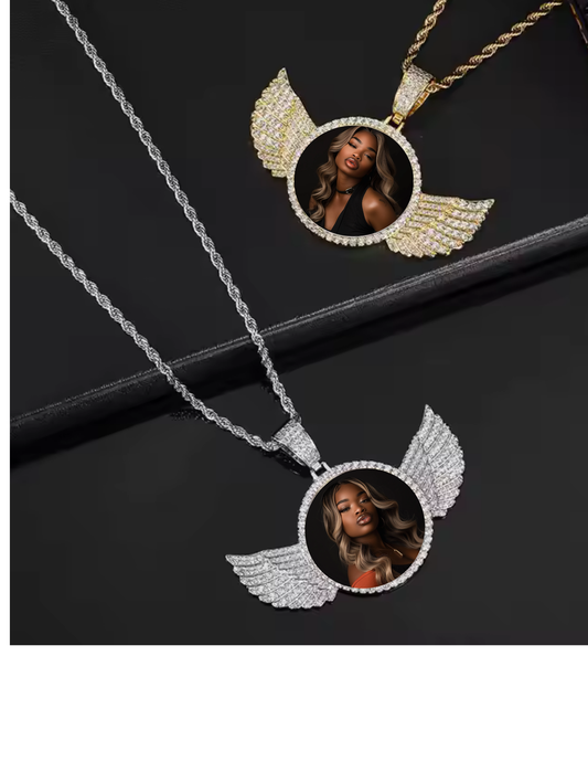 CUSTOM WING PICTURE PENDANT