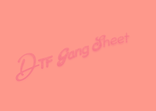 Custom DTF Transfer Gang Sheet! Cold peel